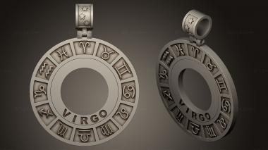 Jewelry pendant zodiak 3d model